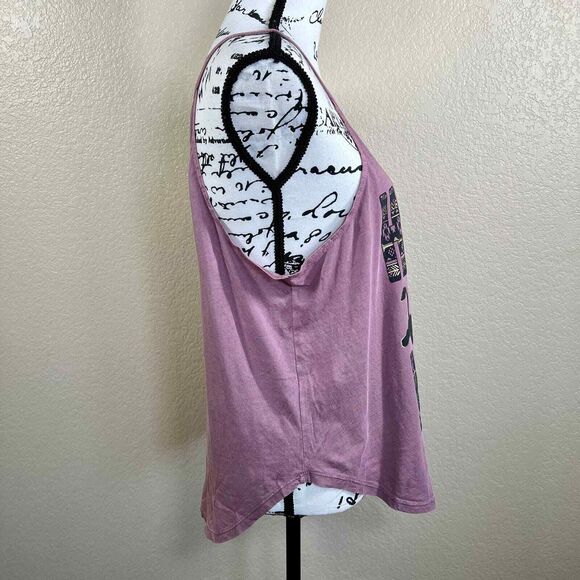 Disney's Lion King Tank Top "Hakuna Matata" mauve pink Simba Timon Pumbaa size M - Picture 6 of 10